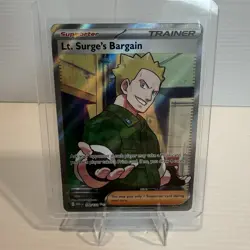 Lt. Surge’s Bargain 170/132 Mega Evolution Ultra Rare Pokemon Card English NM - Image 1