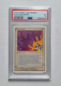 MTG Blaze of Glory 1993 Unlimited PSA 5 EX Vintage Magic The Gathering Card RL - Image 1