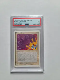 MTG Blaze of Glory 1993 Unlimited PSA 5 EX Vintage Magic The Gathering Card RL - Image 2