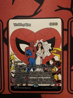Wedding Ring Borderless Marvel's Spider-Man MTG Regular - Image 1