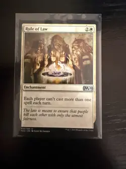 Rule of Law MTG Magic the Gathering Card NM Near Mint M20 - Image 1