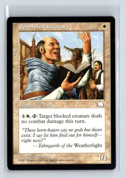 BENALISH MISSIONARY - MTG Magic the Gathering Card - Weatherlight - Common - Image 1