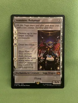 Summon: Bahamut 0001 Mythic Final Fantasy Magic The Gathering MTG FIN EN NM - Image 1