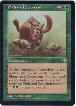 Preferred Selection Mirage Rare - MTG Magic the Gathering Card - Image 1