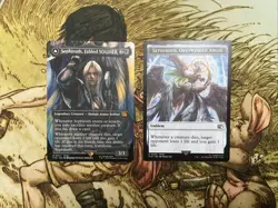 Sephiroth, Fabled SOLDIER (0317) Borderless MTG Final Fantasy (FIN) With Emblem - Image 1
