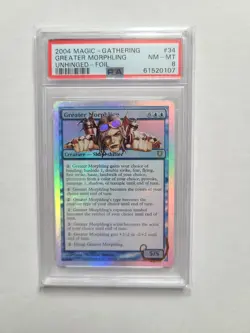MTG Greater Morphling FOIL PSA 8 NM-MT 2004 Unhinged Foil Rare Magic Card #34 - Image 2
