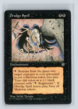DRUDGE SPELL - MTG Magic the Gathering Card - Homelands - Uncommon - Image 1