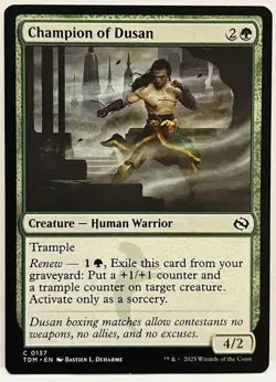 Champion of Dusan -#137-MTG- Tarkir: Dragonstorm-Regular-LP - Image 1