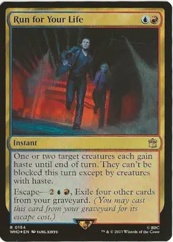 Run For Your Life 0154 Rare MTG Universes Beyond: Doctor Who NM/M BBC - Image 1