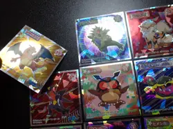 Pokemon Wafer Promo Holo Sticker x9 Charizard Tyranitar Arcanine etc #4683 - Image 2