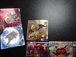 Pokemon Wafer Promo Holo Sticker x9 Charizard Tyranitar Arcanine etc #4683 - Image 3
