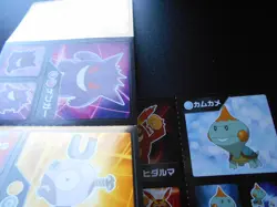 Pokemon Card Coris Promo Non Holo Sticker x2 Gengar etc #3988 - Image 3