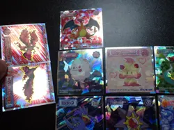Pokemon Wafer Promo Holo Sticker x9 Charizard Moltres etc #4682 - Image 3