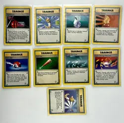 **Pokemon Base Set 2 Trainer Lot (9) Scoop Up + Super Energy Removal NM WOTC 200 - Image 1