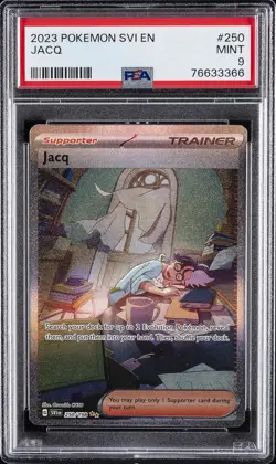 2023 POKEMON SVI EN-SCARLET & VIOLET SPECIAL ILLUSTRATION RARE #250 JACQ PSA 9 - Image 1