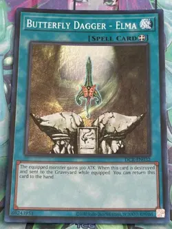 Yugioh 1x Butterfly Dagger - Elma DCR-032 Dark Crisis 25th Anniversary Reprint M - Image 1
