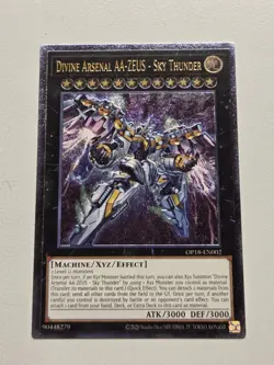 Divine Arsenal AA-ZEUS Sky Thunder (UTR) OP18-EN002 Ultimate Rare Yugioh Mint - Image 1