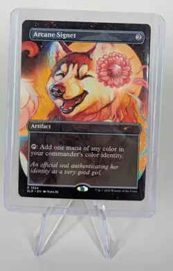 MTG Non-Foil Arcane Signet (1924) | NM | Dogs are Better than Cats | Secret Lair - Image 1