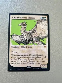 Ancient bronze dragon - showcase - English - MTG CLB - NM-LP - Image 1