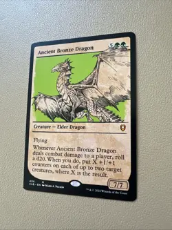 Ancient bronze dragon - showcase - English - MTG CLB - NM-LP - Image 2