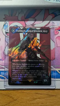 Sephiroth, Fabled Soldier (Borderless) (Surge Foil) (0527) Final Fantasy Foil - Image 1