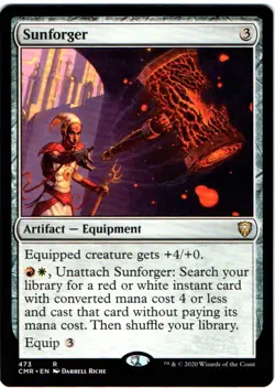 SUNFORGER 473 MAGIC: THE GATHERING COMMANDER LEGENDS (CMR) RARE - Image 1