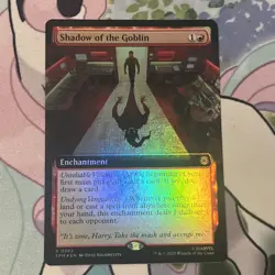 x1 Shadow of the Goblin - Foil - Extended Art R MTG Marvel's Spider-Man M/NM, En - Image 1