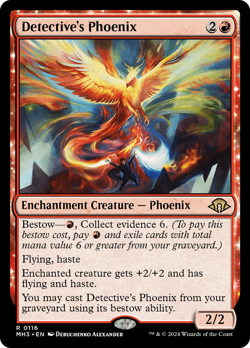 MTG - Detective's Phoenix [Modern Horizons 3] - Image 1