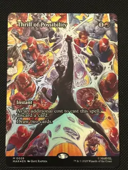 MTG Marvel's Spider-Man THRILL OF POSSIBILITY Foil Borderless Mythic #0028 - Image 1