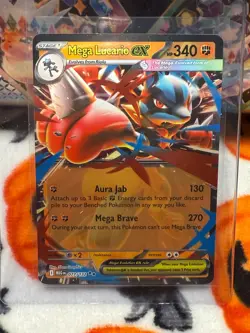 Mega Lucario ex #077/132 - Mega Evolution Full Art Pokemon TCG English - MINT - Image 4