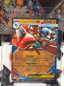 Mega Lucario ex #077/132 - Mega Evolution Full Art Pokemon TCG English - MINT - Image 5