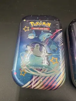 Pokemon TCG Scarlet & Violet Paldean Fate 5 Mini Tin Complete Art Set Sealed - Image 2