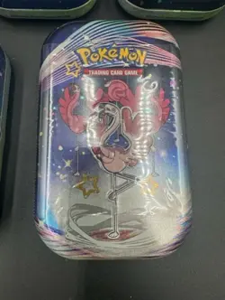 Pokemon TCG Scarlet & Violet Paldean Fate 5 Mini Tin Complete Art Set Sealed - Image 5