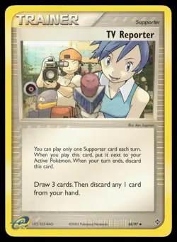 TV Reporter 88/97 Uncommon Pokemon EX Dragon MP - Image 1
