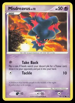 Misdreavus 83/127 Common Pokemon Platinum MP - Image 1