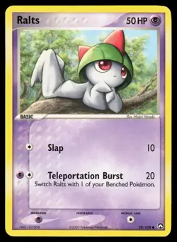 Ralts 59/108 Common Pokemon Power Keepers MP - Image 1