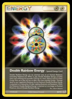 Double Rainbow Energy 88/95 Rare Pokemon Team Magma vs Team Aqua MP - Image 1