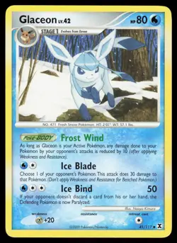 Glaceon 41/111 Uncommon Pokemon Rising Rivals MP - Image 1