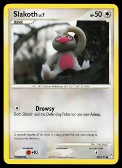 Slakoth 99/123 Common Pokemon Mysterious Treasures MP - Image 1