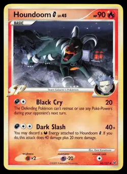 Houndoom 50/127 Uncommon Pokemon Platinum MP - Image 1