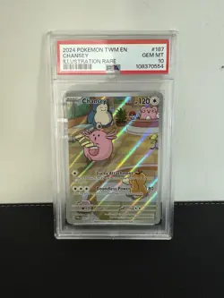 Chansey 187/167 Scarlet & Violet-Twilight Masquerade Pokemon TCG PSA 10 - Image 1