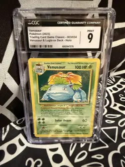 2023 Pokemon Venusaur TCG Classic 003/034 Holographic English CGC Mint 9 - Image 1