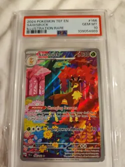 SAWSBUCK #166 -IR- TEF-EN- PSA GEM MINT 10- POKEMON - Image 1
