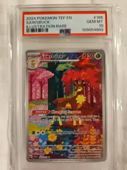 SAWSBUCK #166 -IR- TEF-EN- PSA GEM MINT 10- POKEMON - Image 2