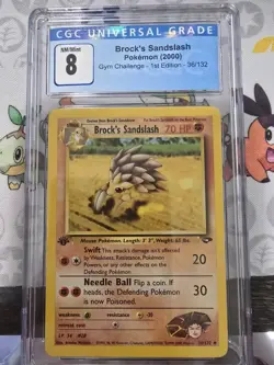 Pokemon TCG: Brock's Sandslash - 36/132 - Gym Challenge (First Edition) - CGC 8 - Image 1