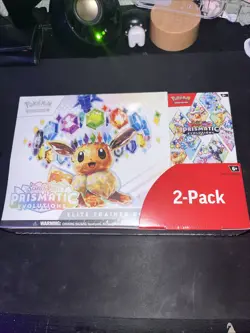 Pokemon Prismatic Evolutions ETB + Booster Bundle 2-Pack Costco Exclusive Sealed - Image 1