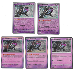 5x Munkidori 044/131 x5 - PRE/TWM - Pokemon TCG - Playset 2 Reverse, 3 Holo - Image 1