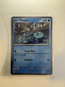 Wooper 155 Sv: Scarlet & Violet Promo Cards Holo TCG Pokemon NM - Image 1