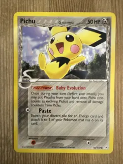 Pichu Delta Species 76/110 2006 EX Holon Phantoms Pokemon Card TCG Common - LP - Image 1