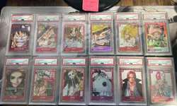 One Piece Film Red English PSA 10 Set GEM MINT (12 Card Lot Sale) - Image 1